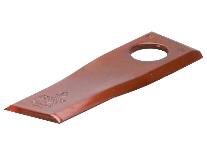 Mower Blade - Twisted blade, top edge sharp - 107x45x4mm - Hole Ø21mm - RH - Replacement for Bellon Image 1