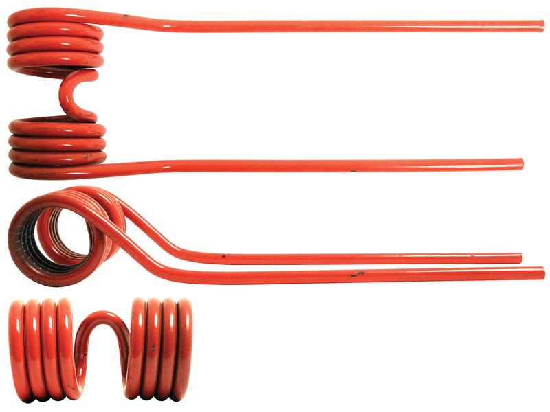 Tedder haytine - RH -  Length: 420mm, Width: 114mm, Ø10mm - Replacement for Kverneland, Taarup Image 1