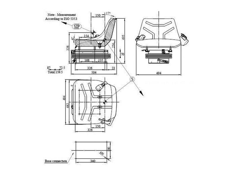 Foot Rest - LH - Sparex Part S.44001 main image 1