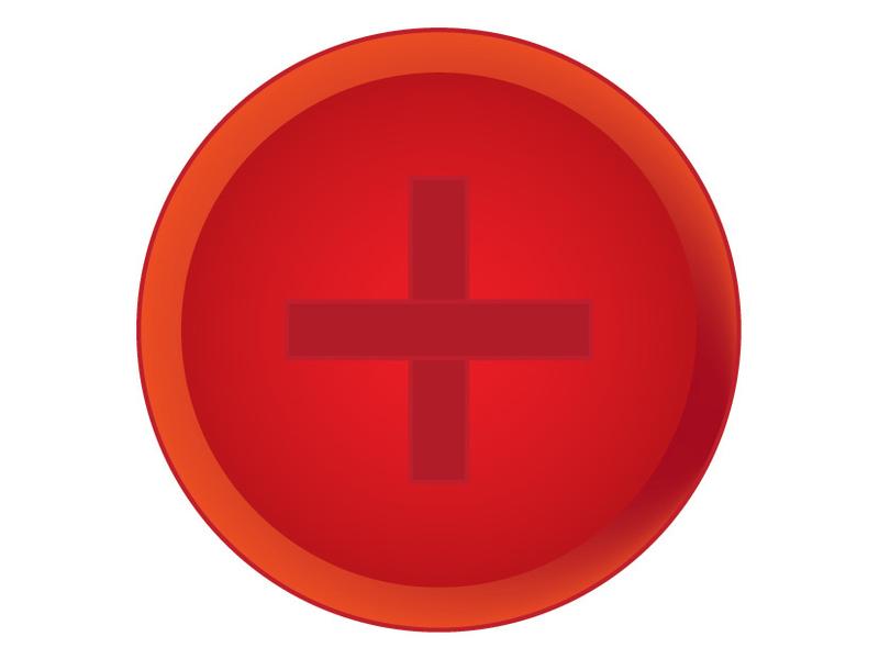 Faster Visual Indicator - Red (+) Image 1