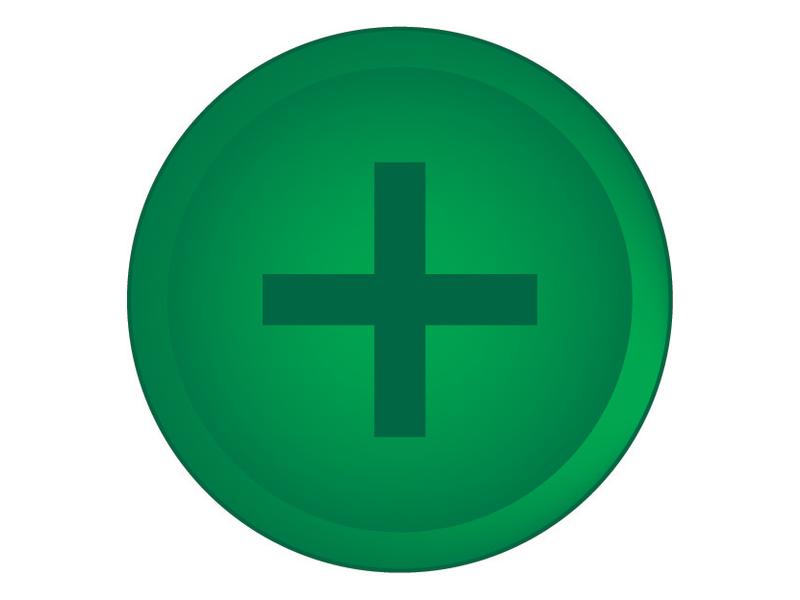 Faster Visual Indicator - Green (+) Image 1