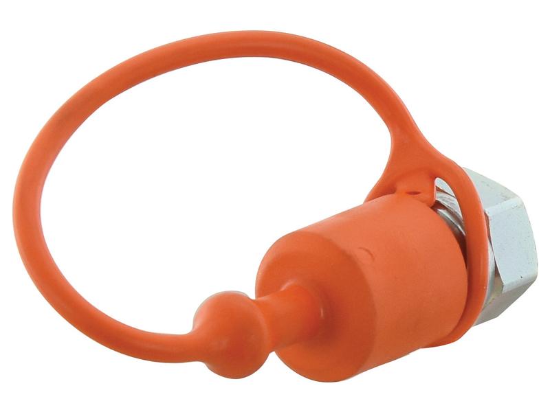 Faster Dust Cap Orange PVC Fits 1/2\'\' Male Coupling - TF Series TF12A Image 1