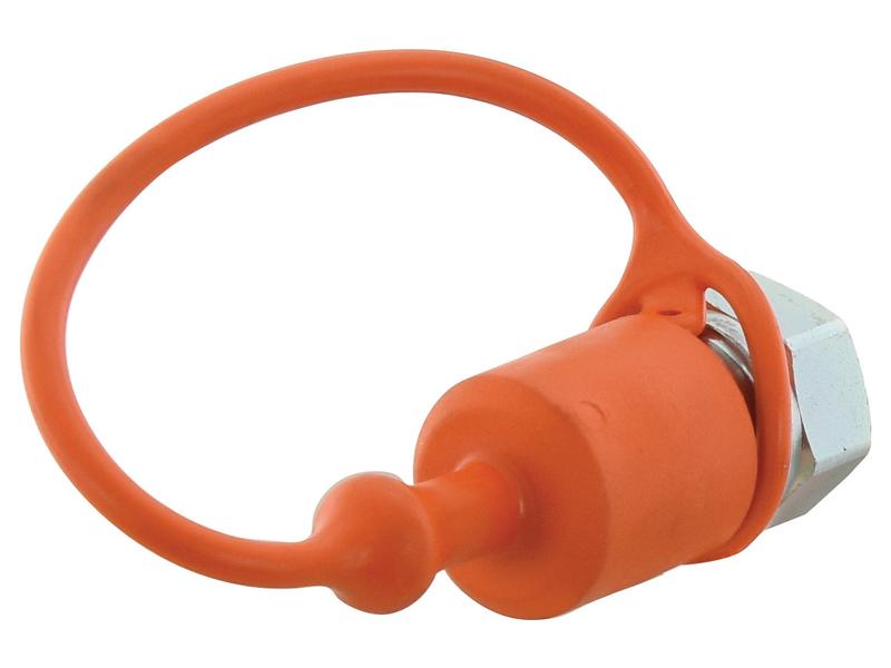 Faster Dust Cap Orange PVC Fits 3/8\'\' Male Coupling - FFH Series TF F38 Image 1