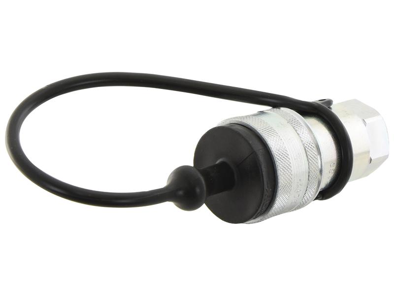 Faster Dust Plug Black PVC Fits 1/4\'\' Female Coupling - TM Series TM14N Image 1