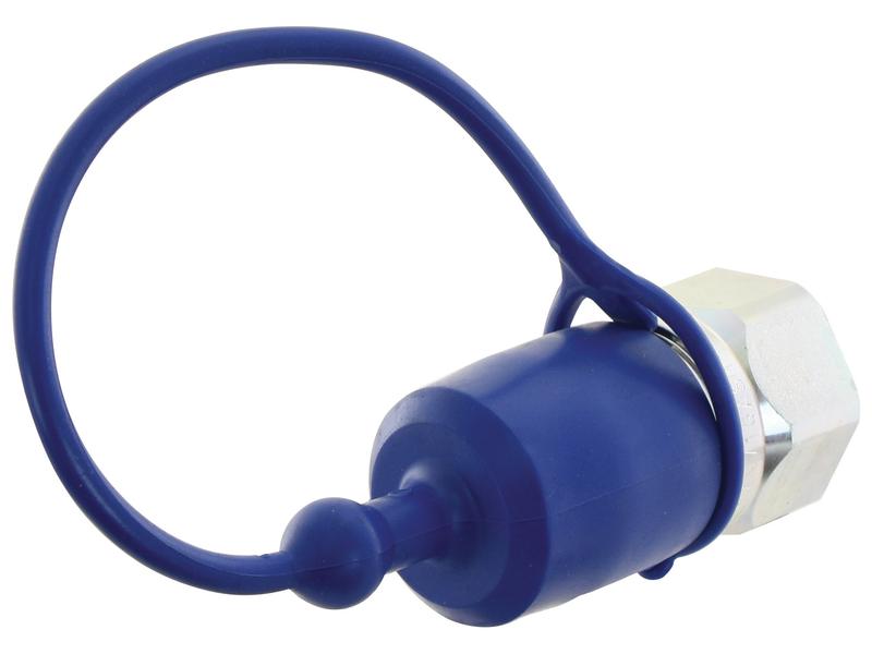 Faster Dust Cap Blue PVC Fits 3/8\'\' Male Coupling - TF Series TF38 Image 1