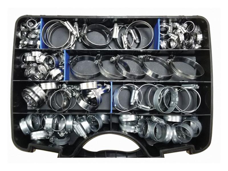 Hose Clip Assortment Heavy Duty Worm Drive  Ø8-60mm 135 pcs. Image 1