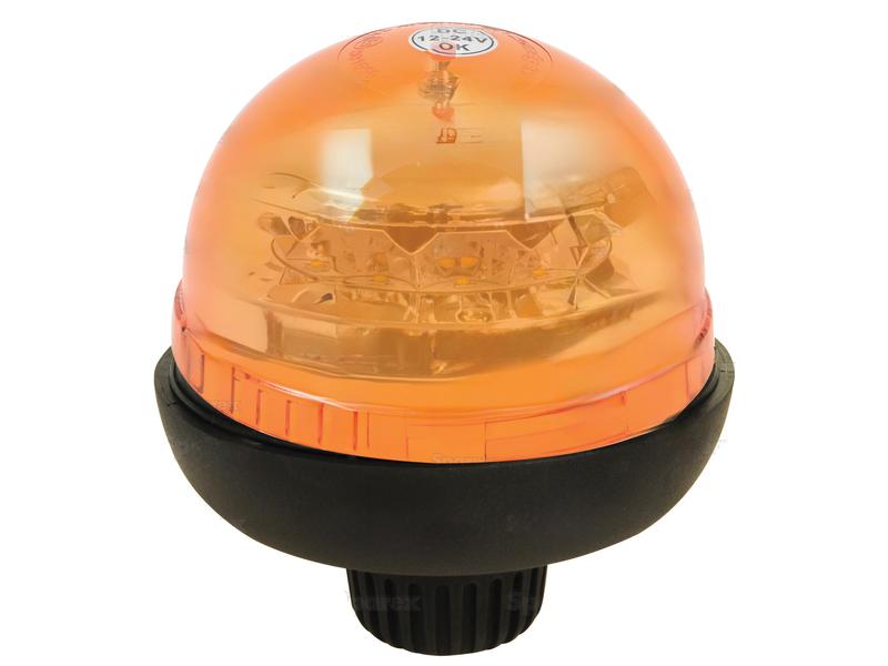 LED Rotating Beacon (Amber), Interference: Class 3, Fixed Pin, 12-24V