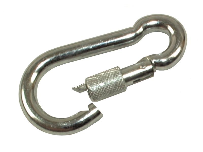 Snap Hook & Safety Lock, Hook Ø9mm x 90mm Image 1