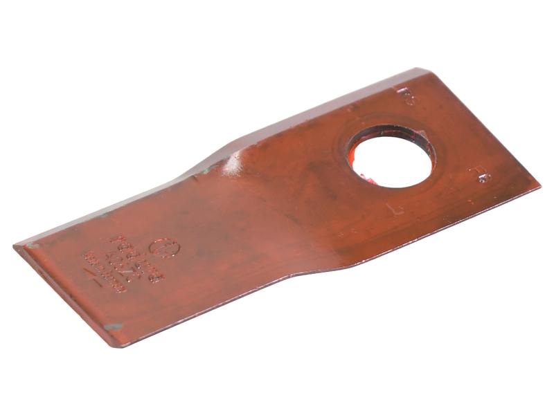 Mower Blade - Twisted blade, bottom edge sharp & parallel - 106x48x4mm - Hole Ø19.2mm - Replacement for CNH Image 1