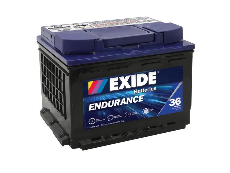 Exide DIN55MF 12V 60Ah 550A Endurance Battery Image 1