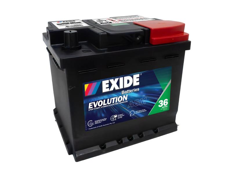 Exide SSAGM-44EU 12V 50Ah 540A Evolution Battery Image 1
