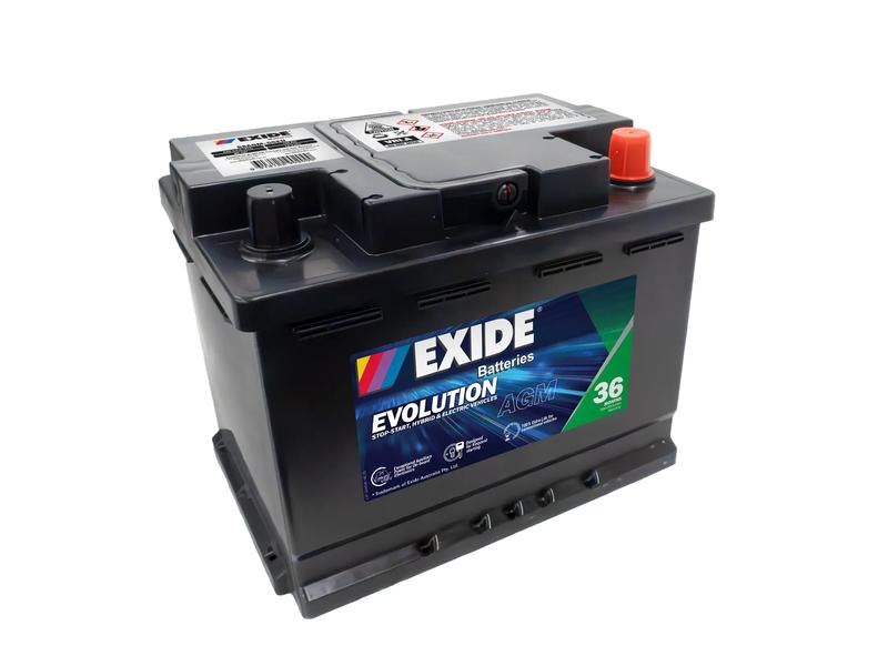 Exide SSAGM-55EU 12V 60Ah 680A Evolution Battery Image 1