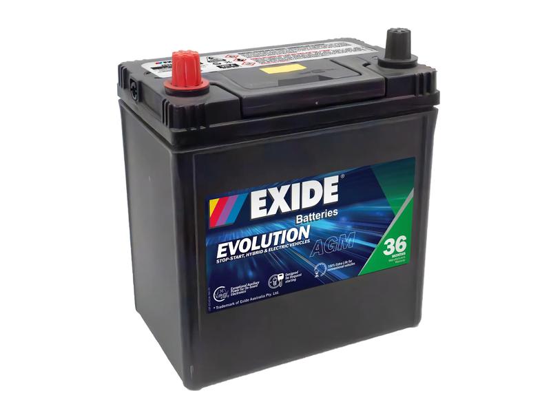 Exide XB20R-AGM 12V 35Ah 340A Evolution Battery Image 1