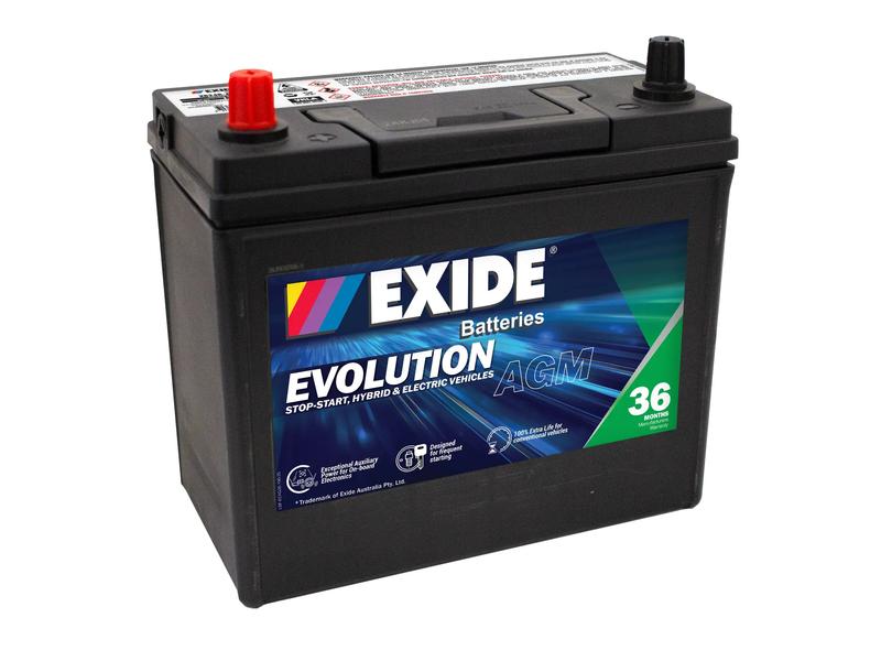 Exide XB24R-AGM 12V 45Ah 370A Evolution Battery Image 1