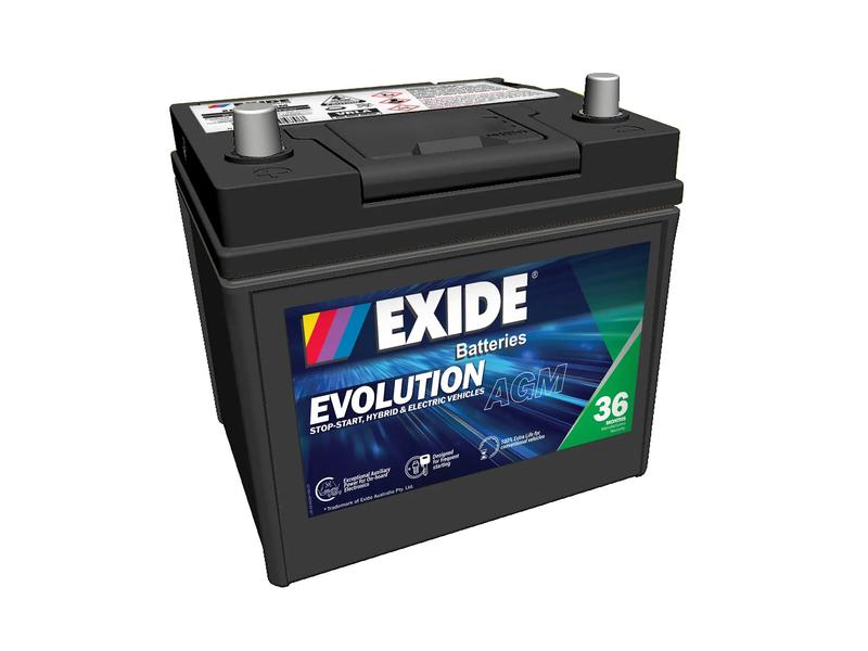 Exide XD23R-AGM 12V 50Ah 550A Evolution Battery Image 1