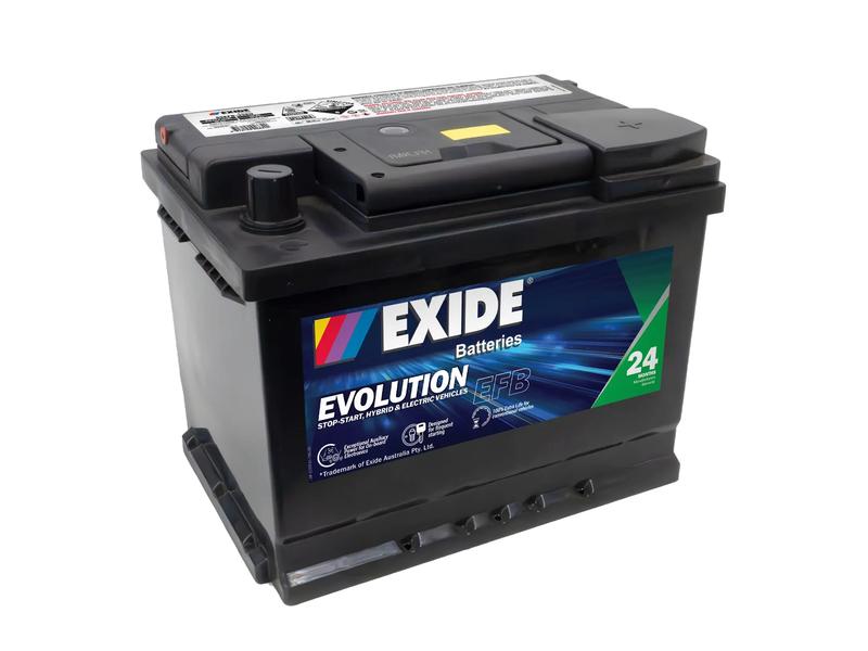 Exide SSEFB-55EU 12V 60Ah 610A Evolution Battery Image 1