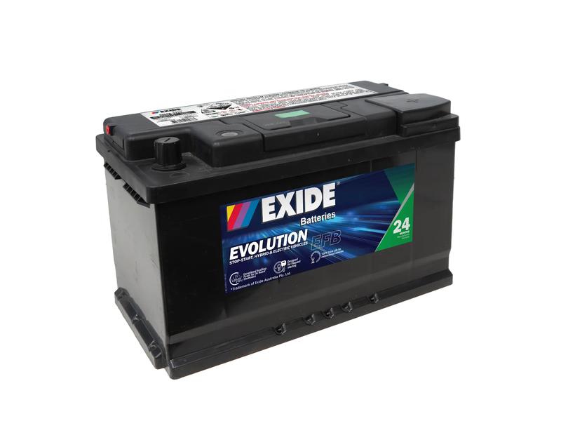 Exide SSEFB-77EU 12V 80Ah 730A Evolution Battery Image 1