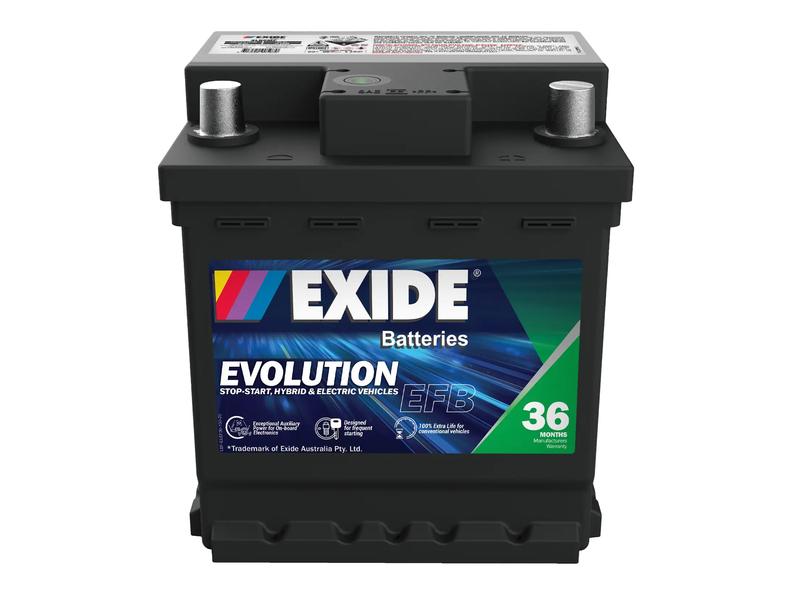 Exide XLN0MF 12V 40Ah 320A Evolution Battery Image 1