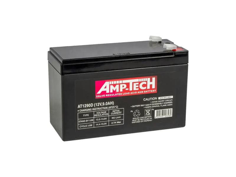 Exide AT1290D 12V 9Ah  AmpTech Battery Image 1