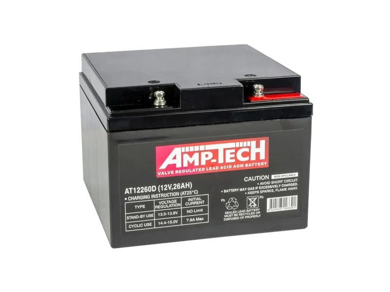 Exide AT12260D 12V 26Ah  AmpTech Battery Image 1