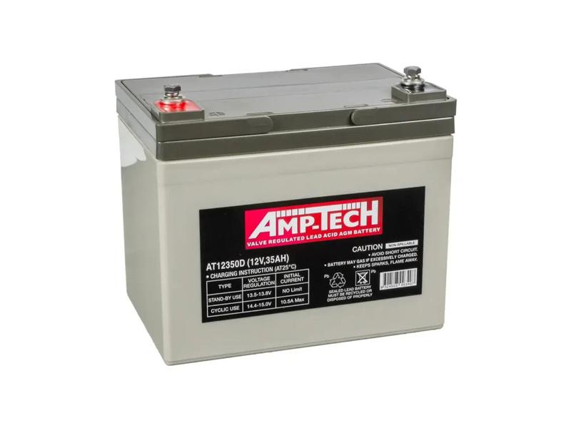 Exide AT12350D 12V 35Ah  AmpTech Battery Image 1