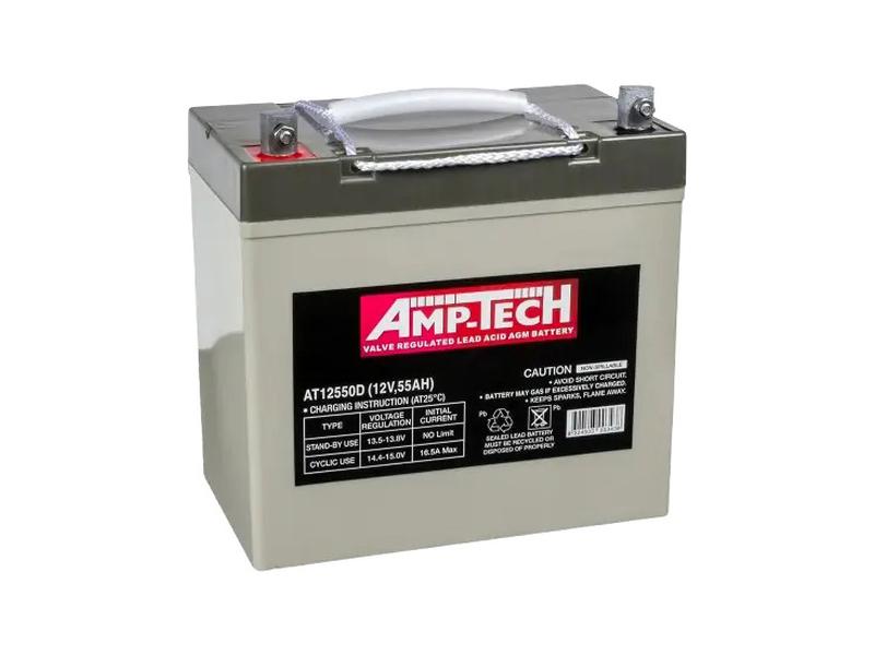 Exide AT12550D 12V 55Ah  AmpTech Battery Image 1