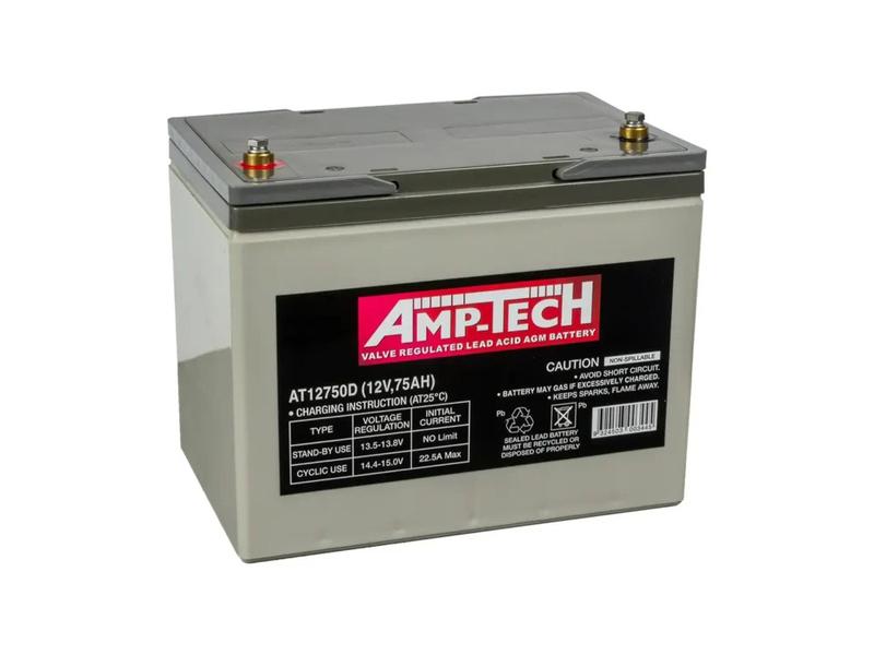 Exide AT12750D 12V 75Ah  AmpTech Battery Image 1