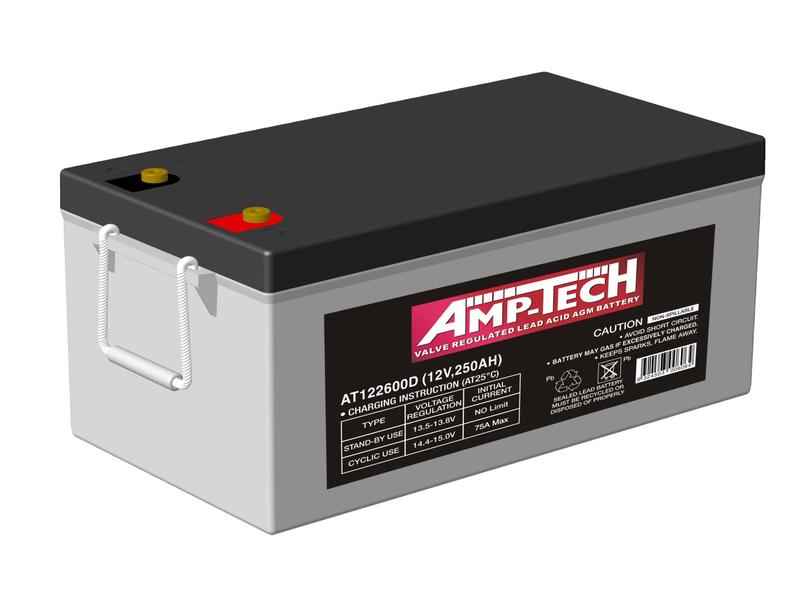 Exide AT122600D 12V 260Ah  AmpTech Battery Image 1