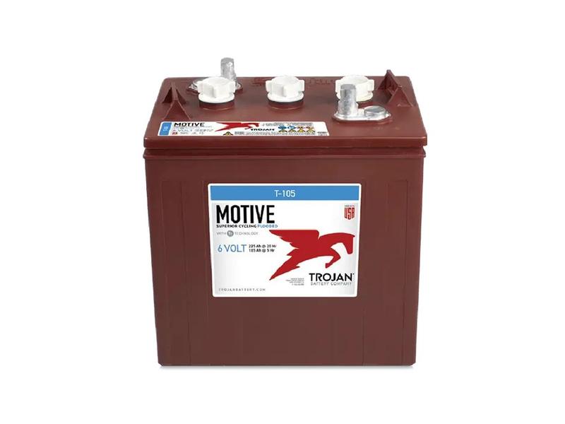 Exide T105 6V   AmpTech Plus Battery Image 1