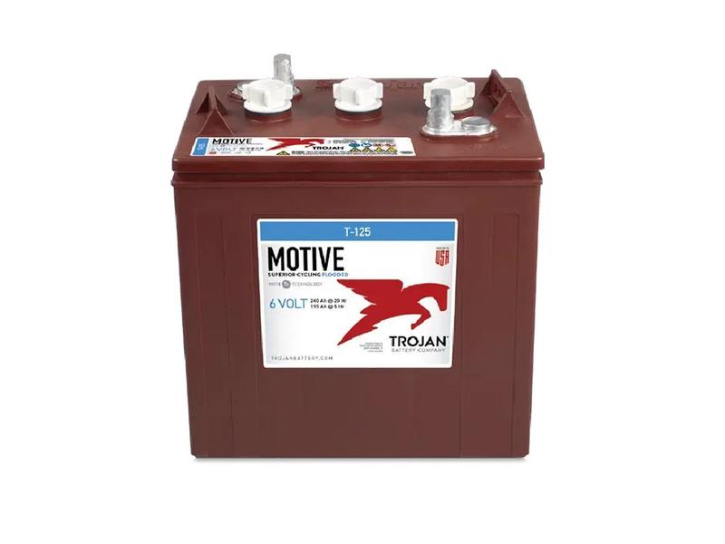 Exide T125 6V   Trojan Battery Image 1