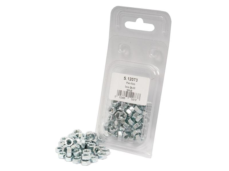 Agripak 50 pcs. Coarse Nut M5x0.80mm Image 1