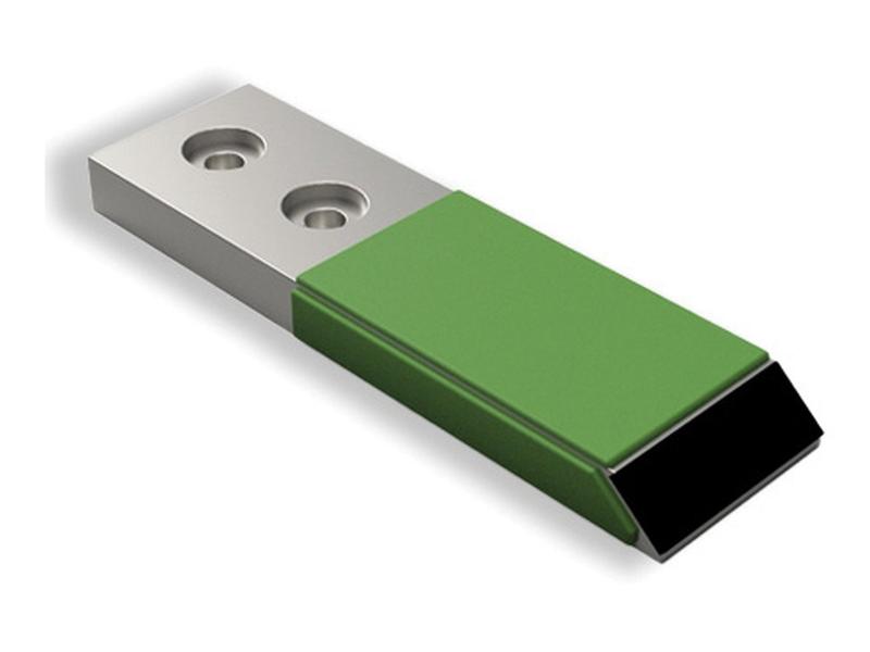 Subsoiler tip with carbide inserts and replacement inserts. Image 1