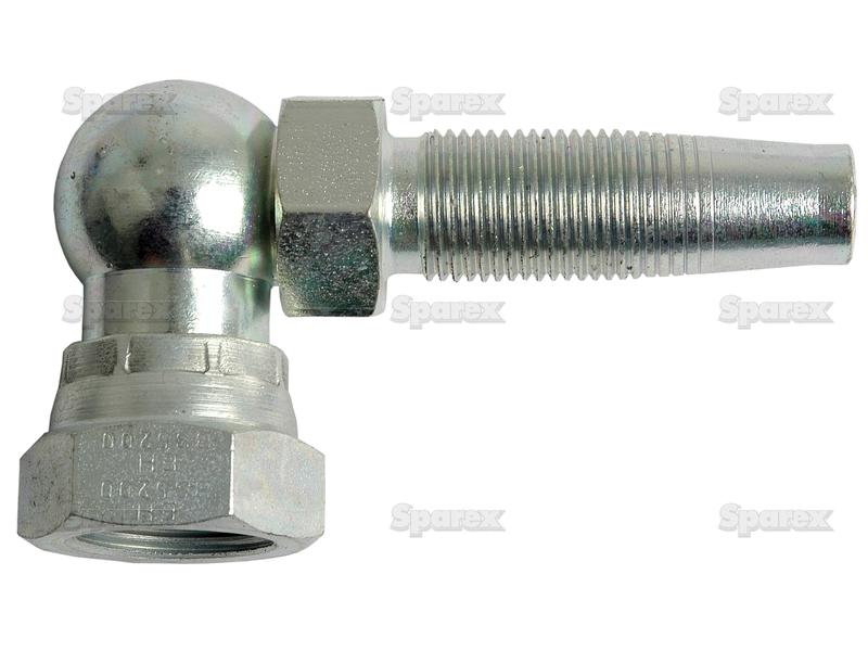 Hydraulic 2-Piece Re-usable Coupling insert 1/2\'\' x 1/2\'\'BSP female 90 compact