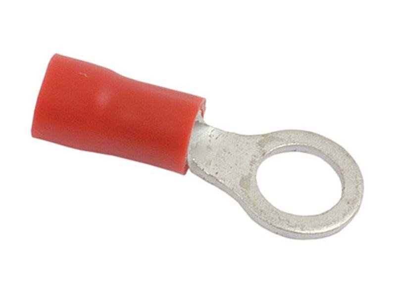 Pre Insulated Ring Terminal, Standard Grip, 5.3mm, Red (0.5 - 1.5mm) Image 1