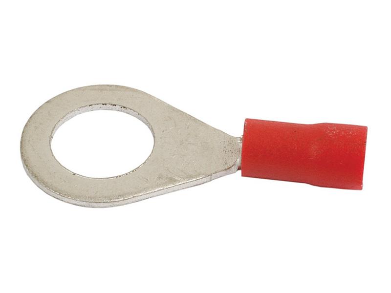 Pre Insulated Ring Terminal, Standard Grip, 8.4mm, Red (0.5 - 1.5mm) Image 1