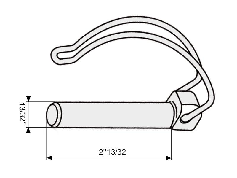 Pipe Pin Pipe Linch Pin, Pin Ø10mm x 60mm