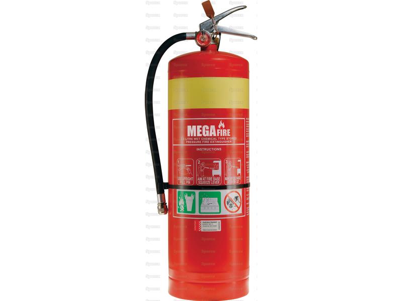 7.0L Wet Chemical Extinguisher c/w Wall Bracket