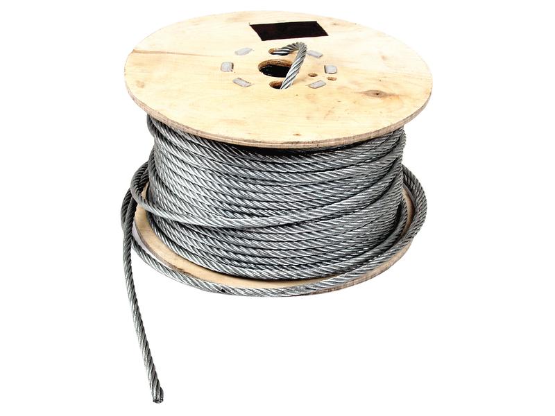Wire Rope With Steel Core - Steel, Ø8mm x 110M Image 1