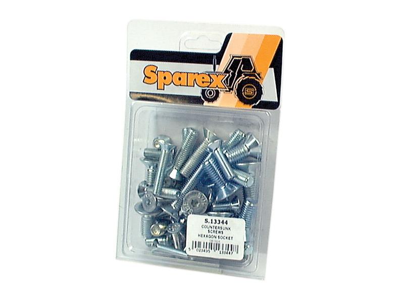 Agripak 42 pcs. Hex Countersunk Screws M6 - M12x10 - 40mm Image 1