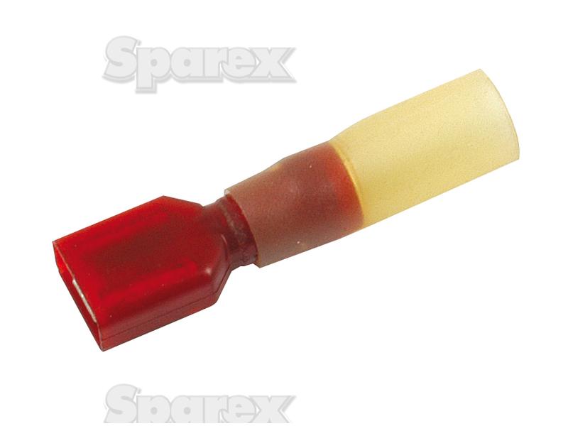 Heat Shrink Insulated Female Spade Terminal - Red