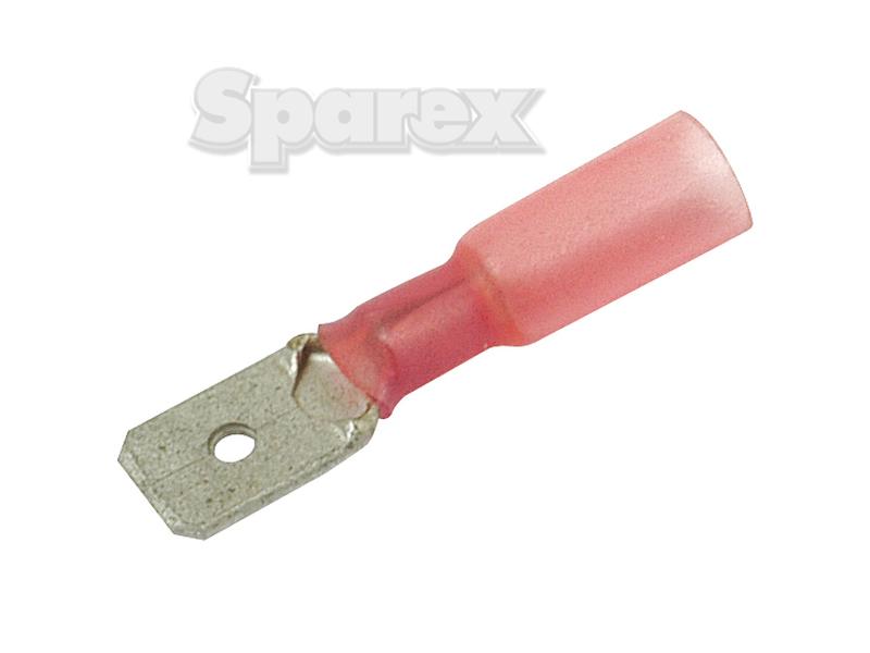 Heat Shrink Male Spade Terminal - Red