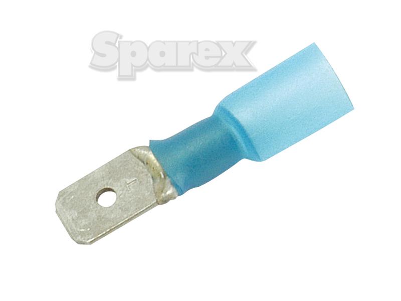 Heat Shrink Male Spade Terminal - Blue