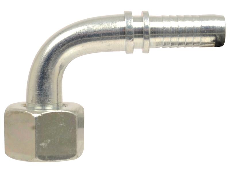 Dicsa Metric 24° Hose Insert 1/4\'\' x M16 x 1.5 (10L)  Female Thread 90° Swept Swivel With O-Ring Image 1