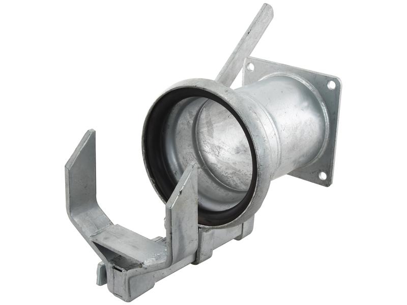 Quick Release Coupling with Flange - Female 6\'\' (159mm) x (150mm) (Galvanised) Image 1