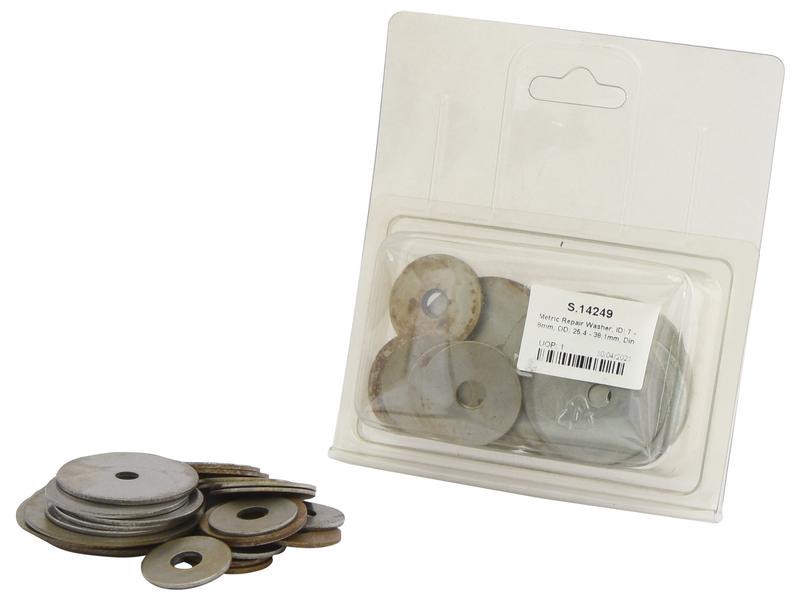 Agripak 30 pcs. Repair Washer ID 7 - 8mm OD 25.4 - 38.1mm Image 1
