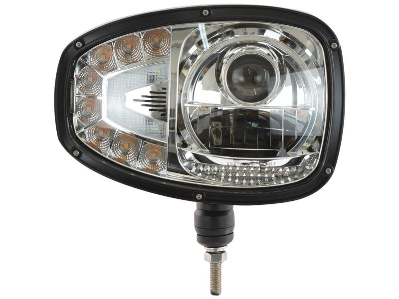 LED Head Light, Interference: Class 3, RH (LH Dip), 1200 - 1290 Lumens Raw, 10-30V