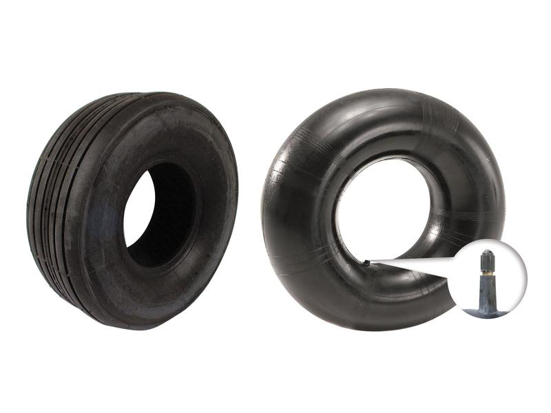 Tyre & Tube Set, 15 x 6.00 - 6, 6PR, TR13 Straight Valve Image 1