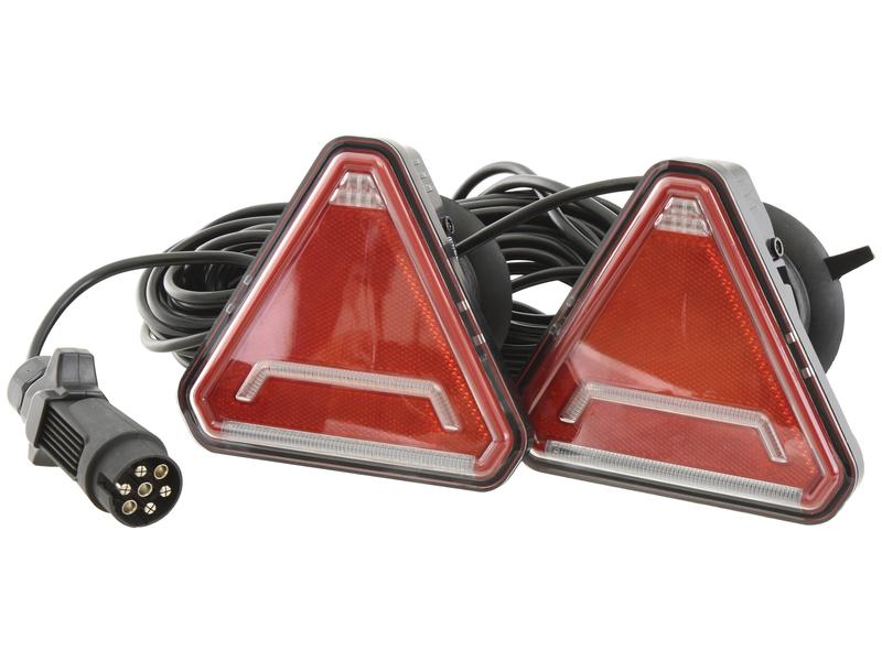 LED Lighting Set, Magnetic, Function: 6, Brake / Tail / Indicator / Fog / Number Plate / Reflector, 7.5M, 12V Image 1