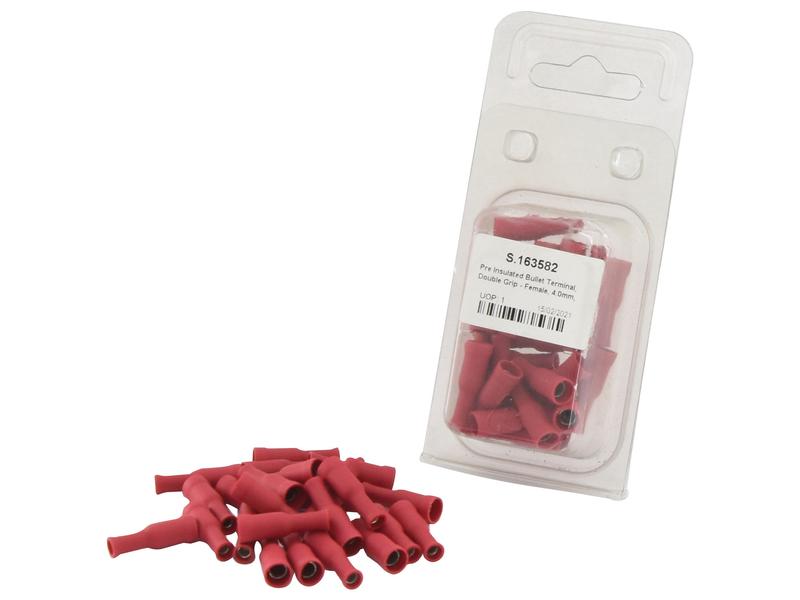 Agripak 25 pcs. Pre Insulated Bullet Terminal - Female, 4.0mm, Red Image 1