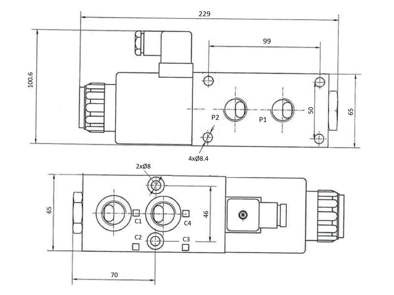 Trale Hydraulic Electric Diverter Valve 6 Ports 1/2'' BSP 12V (DC) (80